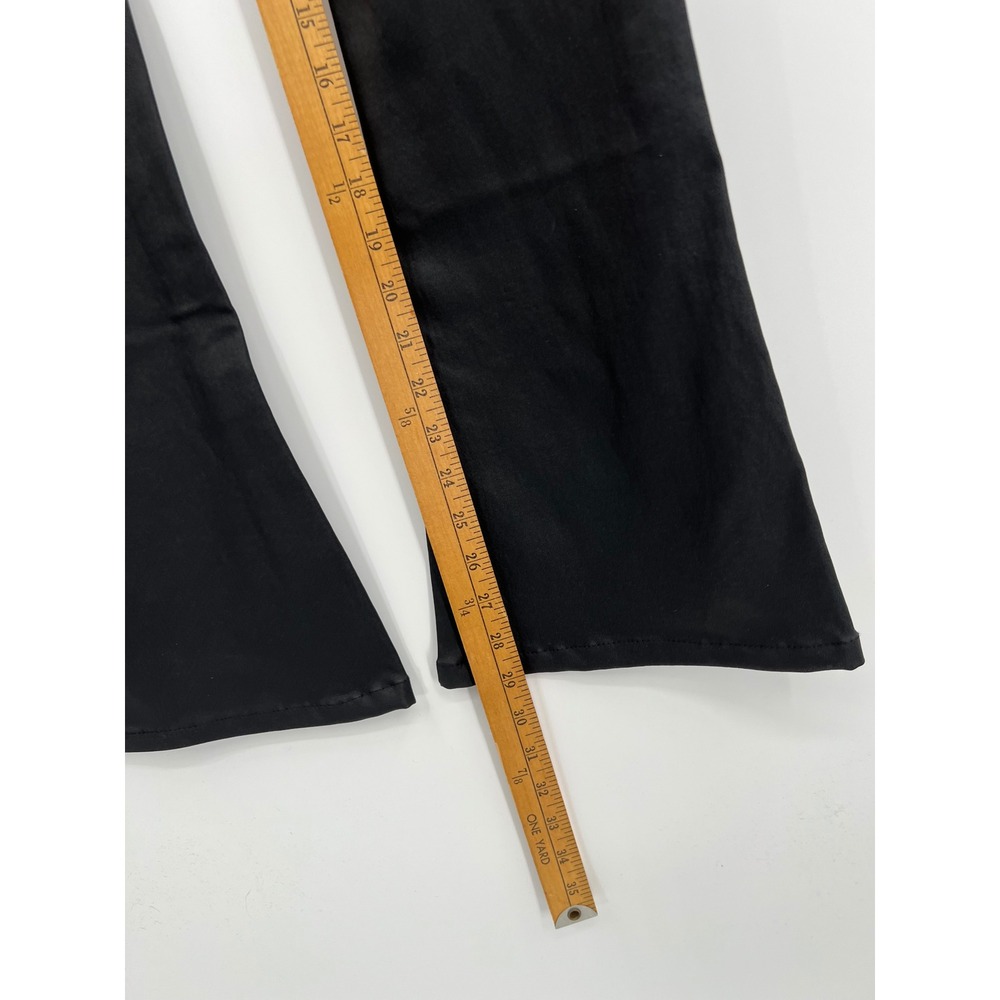 Edikted Luna Flare Jeans High Waisted Coated Trousers Size Medium‎ Stretch - Picture 7 of 9